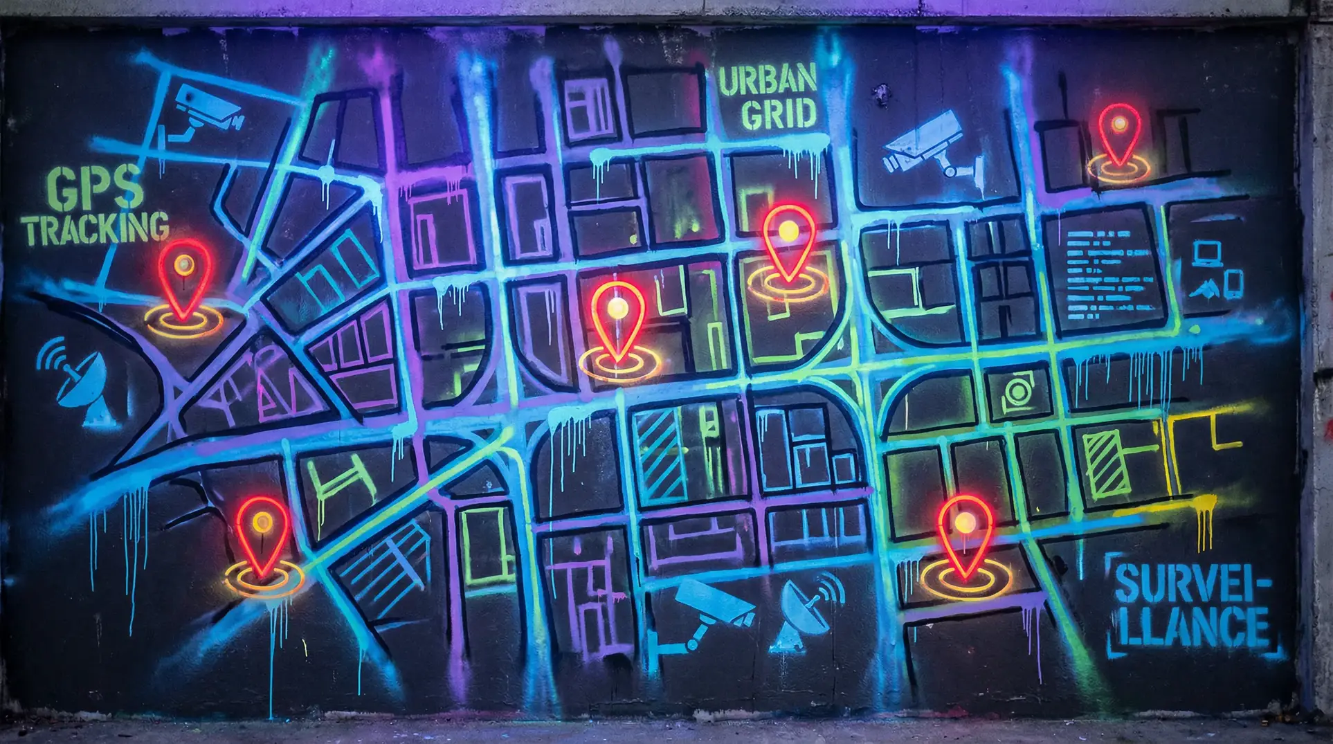 啦啦啦视频观看免费完整高清 狗仔追踪地图 - 城市涂鸦风格